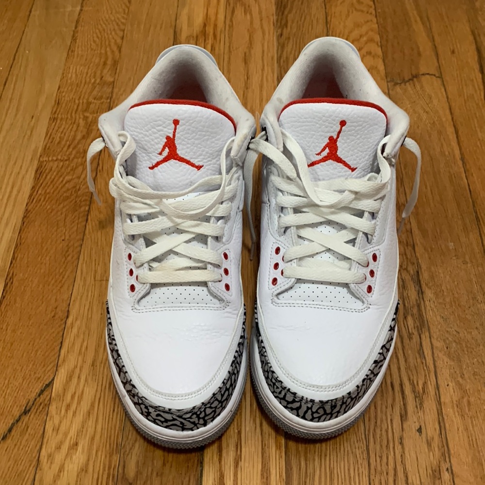 Cement Red Jordan 3’s